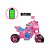 Moto Elétrica Max Turbo Infantil 6v c/ Sons e Luzes - Rosa - Imagem 5