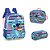 KIT Mochila de Costas + Lancheira + Estojo Stitch - Azul - Imagem 1