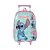 KIT Mochila de Rodinhas + Lancheira + Estojo Stitch - Verde - Imagem 5
