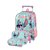 KIT Mochila de Rodinhas + Lancheira + Estojo Stitch - Verde - Imagem 1