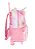 KIT Mochila de Rodinhas Unicórnio + Lancheira e Estojo Rosa - Imagem 14
