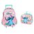KIT Mochila de Rodinhas + Lancheira Stitch Rosa - Luxcel - Imagem 1