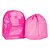 Mochila Transparente Neon Rosa Clio Escolar - Imagem 1