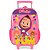 Mochila de Rodinhas Escolar Masha e o Urso Rosa - Luxcel - Imagem 1