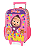 Mochila de Rodinhas Escolar Masha e o Urso Rosa - Luxcel - Imagem 6