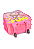 Mochila de Rodinhas Escolar Masha e o Urso Rosa - Luxcel - Imagem 4