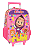 Mochila de Rodinhas Escolar Masha e o Urso Rosa - Luxcel - Imagem 5
