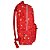 Mochila Escolar Feminina Vermelha Flores Juvenil Costas - Imagem 2