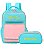 Mochila Escolar e Estojo Up4You Verde claro e rosa - Imagem 1