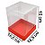 Caixa Panetone 500G Vermelho Patchi Vitrine - Imagem 2