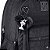 MOCHILA ESCOLAR DE COSTAS FEMININA PRETA C/ CHARMS - REBECCA BONBON - Imagem 4