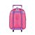 MOCHILA CARRINHO ESCOLAR BARBIE SEREIA ROXA - LUXCEL - Imagem 3