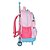 MOCHILA CARRINHO AMIGOS HELLO KITTY ROSA - LUXCEL - Imagem 3