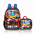 KIT ESCOLAR MOCHILA COSTAS + LANCHEIRA HOT WHEELS PRETA - Imagem 1