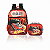 KIT ESCOLAR MOCHILA COSTAS + LANCHEIRA HOT WHEELS VERMELHA - Imagem 1
