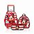 MOCHILA CARRINHO INF + ESTOJO DUPLO+ LANCHEIRA MINNIE MOUSE - Imagem 1