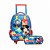 KIT Mochila Carrinho escolar + Estojo Duplo Mickey original - Imagem 1