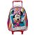 KIT ESCOLAR MINNIE MOUSE MOCHILA CARRINHO+ ESTOJO+ LANCHEIRA - Imagem 3
