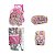 Mochila Rodinhas LOL IC35848LO-RA + Estojo EI35846LO-RA Rosa - Imagem 3