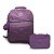Kit Rebecca Bonbon Roxo Mochila RB9129 + Estojo RB9134 - Imagem 1