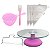 Kit Confeitaria Bailarina Vidro Rosa Pink+ Acessórios Bolo - Imagem 1