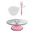 Kit Bailarina De Vidro Rosa + Panelinha + Espátula Silicone - Imagem 1
