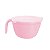 Tigela Inovar Rosa Com Tampa 1,5L + Espátula de PVC Solrac - Imagem 2