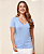 BLUSA CAMISETA MANGA CURTA DECOTE V - Imagem 8