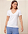 BLUSA CAMISETA MANGA CURTA DECOTE V - Imagem 5