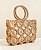 BOLSA PALHA TRAMA CROCHÊ NATURAL - Imagem 1