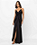 VESTIDO LONGO ALÇA BRILHO DETALHE TORCIDO - Imagem 1