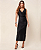 VESTIDO MIDI FRANZIDO LATERAL - Imagem 1