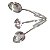 Kit Utensílio Cozinha, Colher, Escumadeira e Concha, 3 Pçs Inox - Imagem 1