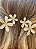 Pinupz Kit 2 Presilhas Duas Flores Madrepérola com Strass F052 - Imagem 2