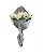 Klaroma Bouquet Branco com Mini Spray Rosa e Almiscar - Imagem 1