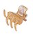 Bianca Piranha Rome M Glitter Dourado 05 007 OU - Imagem 2