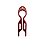 Bianca Hair Pin Pequeno Vinho 70 047 BJ - Imagem 1