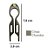Bianca Hair Pin Pequeno Cinza 70 047 DB - Imagem 2