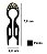 Bianca Hair Pin Pequeno com Strass Preto 70 050 AB - Imagem 2