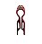 Bianca Hair Pin Pequeno com Strass Vinho 70 050 BJ - Imagem 1