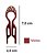 Bianca Hair Pin Pequeno com Strass Vinho 70 050 BJ - Imagem 2