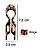 Bianca Hair Pin Pequeno com Strass Onça 70 050 T26 - Imagem 2