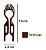 Bianca Hair Pin Pequeno com Strass Tartaruga 70 050 TA - Imagem 2