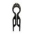 Bianca Hair Pin Médio com Strass Preto 70 051 AB - Imagem 4