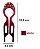 Bianca Hair Pin Grande com Strass Vinho 70 052 BJ - Imagem 2