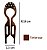 Bianca Hair Pin Grande com Strass Tartaruga 70 052 TA - Imagem 2