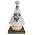 Miráculo Imagem Nossa Senhora Aparecida 20cm Branca Decorada - Imagem 2