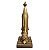 Miráculo Imagem Nossa Senhora de Fátima 20cm Ouro Velho - Imagem 2