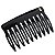 Pente Cabelo Bianca Vênus Grande Preto 90 004 AB 11 Dentes - Imagem 1