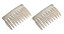 Kit 2 Pentes de Cabelo Bianca Vênus Madrepérola 90 004 FB - Imagem 1